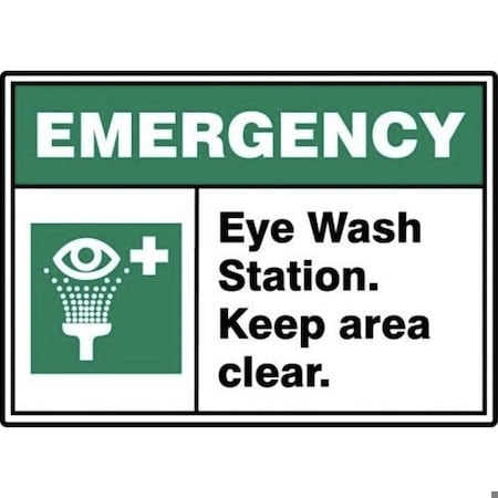Accuform ANSI ISO EMERGENCY SAFETY SIGN MRSD913XT MRSD913XT